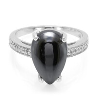 Anello in argento con Ematite Nera