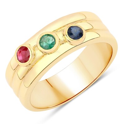 Anello in argento con Smeraldo Zambia