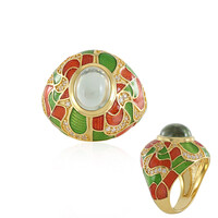 Anello in argento con Ametista Verde (Adela Silber)