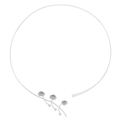 Collana in argento con Tormalina Rosa (TPC)