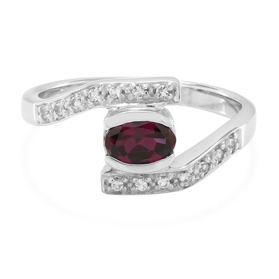 Anello in argento con Rodolite Rajasthan