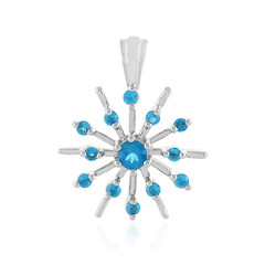 Ciondolo in argento con Apatite Blu Neon