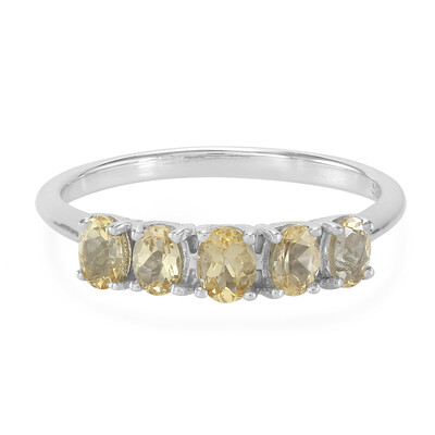 Anello in argento con Topazio Imperiale