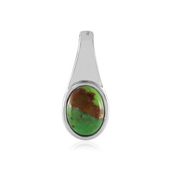 Ciondolo in argento con Turchese Kingman Mohave Verde