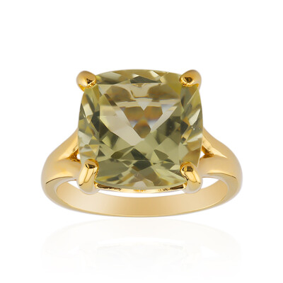Anello in argento con Citrino Limone