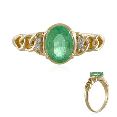Anello in oro con Smeraldo Etiope