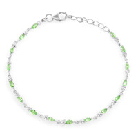 Bracciale in argento con Tsavorite