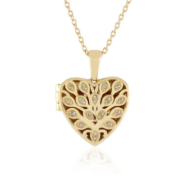 Collana in argento con Diamante Champagne I3
