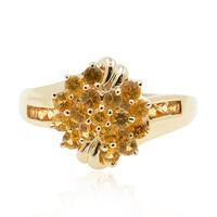 Anello in oro con Zaffiro Arancione