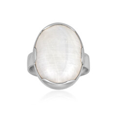 Anello in argento con Pietra di Luna Arcobaleno Bihar
