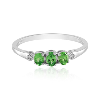 Anello in argento con Tsavorite