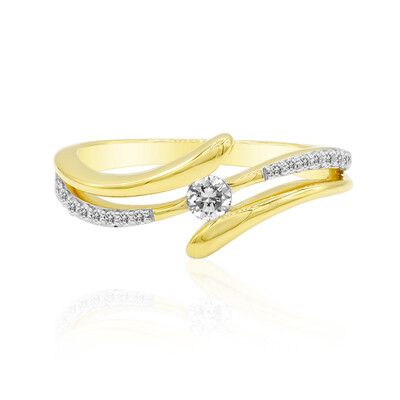 Anello in oro con Diamante IF (D) (Annette)