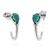 Orecchini in argento con Turchese Campitos (Anne Bever)