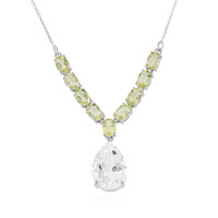 Collana in argento con Quarzo Bianco
