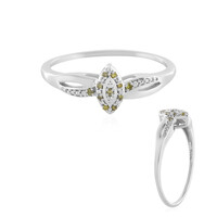 Anello in argento con Diamante Giallo SI1