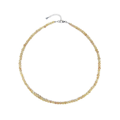 Collana in argento con Apatite Gialla