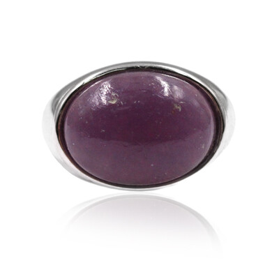 Anello in argento con Lepidolite