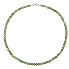 Collana in argento con Apatite Verde