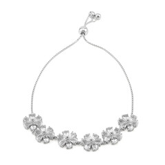 Bracciale in argento con Topazio Bianco