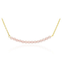 Collana in argento con Quarzo Rosa