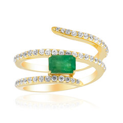 Anello in argento con Smeraldo Zambia