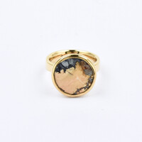 Anello in argento con Diaspro Maligano