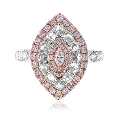 Anello in oro con Diamante Rosa I1 (CIRARI)