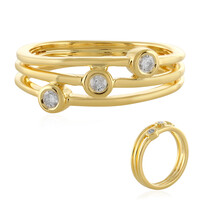 Anello in argento con Diamante I4 (J)