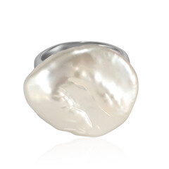 Anello in argento con Perla di Acqua Dolce (TPC)