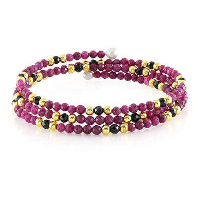 Bracciale in acciaio con Spinello Nero (Riya)