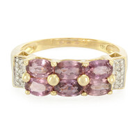 Anello in oro con Zaffiro Padparadscha (non riscaldato) (AMAYANI)