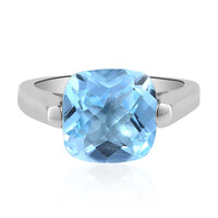 Anello in argento con Topazio Blu Cielo
