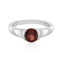 Anello in argento con Granato Mozambico