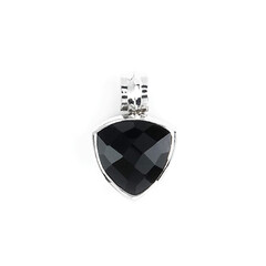 Ciondolo in argento con Onice Nero