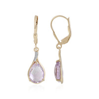 Orecchini in argento con Ametista Rose de France