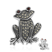 Spilla in argento con Granato