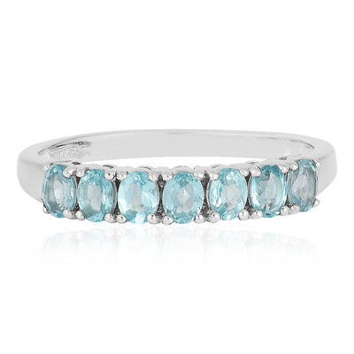 Anello in argento con Apatite Blu