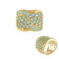Anello in argento con Apatite Blu