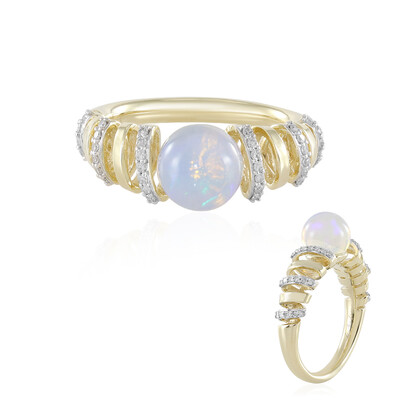 Anello in oro con Opale di Welo (de Melo)