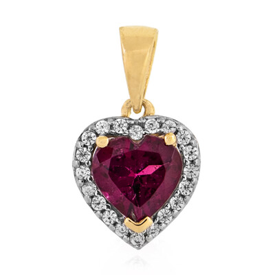 Ciondolo in oro con Rodolite