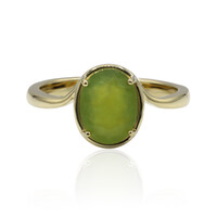 Anello in oro con Opale Verde Brasiliano (Tenner Diniz)