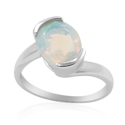 Anello in argento con Opale di Welo