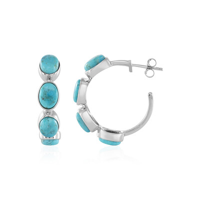 Orecchini in argento con Turchese Kingman Mohave Blu (Faszination Türkis)