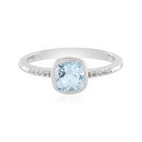 Anello in argento con Topazio Blu Cielo