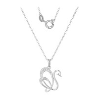 Collana in argento con Diamante I3 (I)