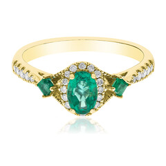 Anello in oro con Smeraldo Zambia AAA (CIRARI)