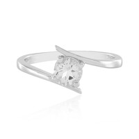 Anello in argento con Topazio Bianco