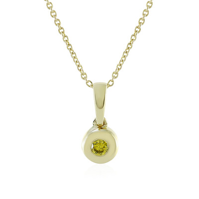 Collana in oro con Diamante Giallo I4