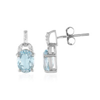 Orecchini in argento con Topazio Blu Cielo