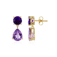 Orecchini in argento con Ametista Rose de France